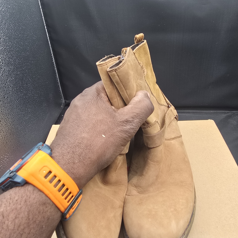 Tan Leather‎ Ankle Boots